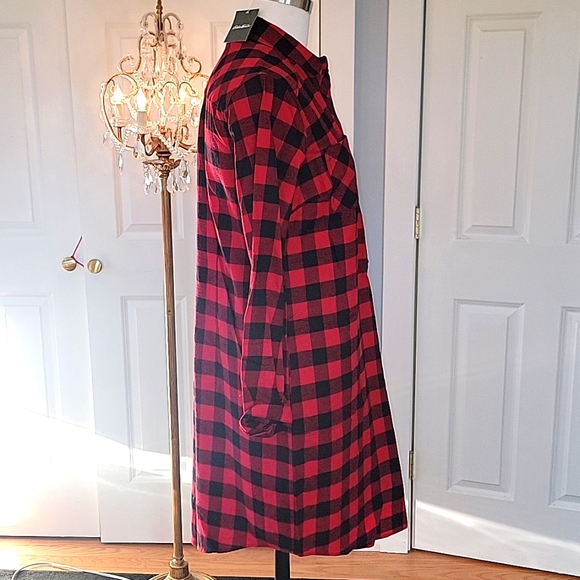 NWT, Eddie Bauer Shirtdress in Buffalo Check or Buffalo Plaid - Picture 7 of 17